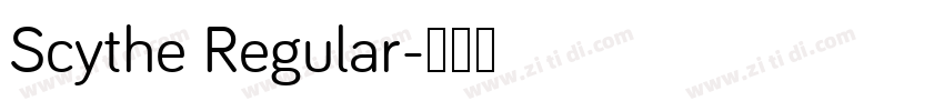 Scythe Regular字体转换